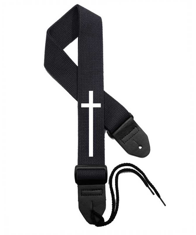 Classic Cross Christian guitar strap