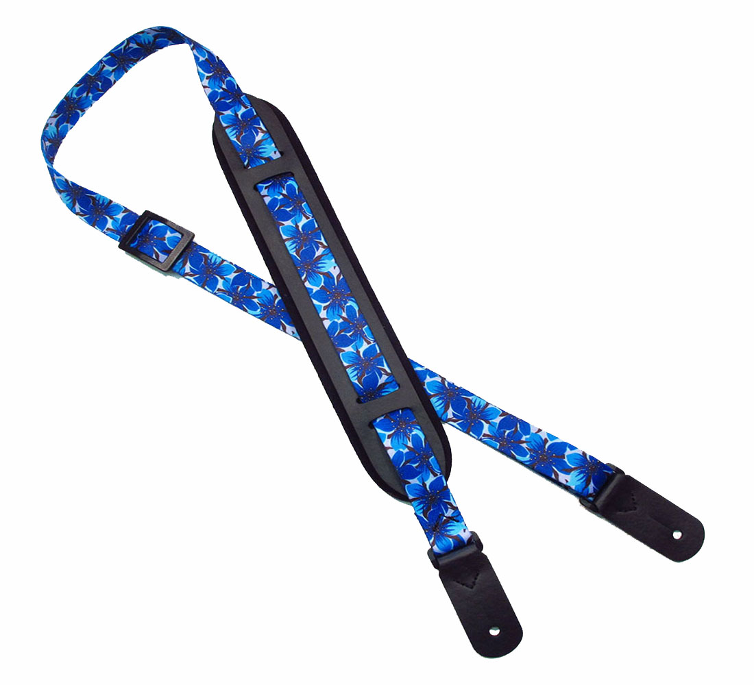 Blueflower Rockabilly Guitar Strap